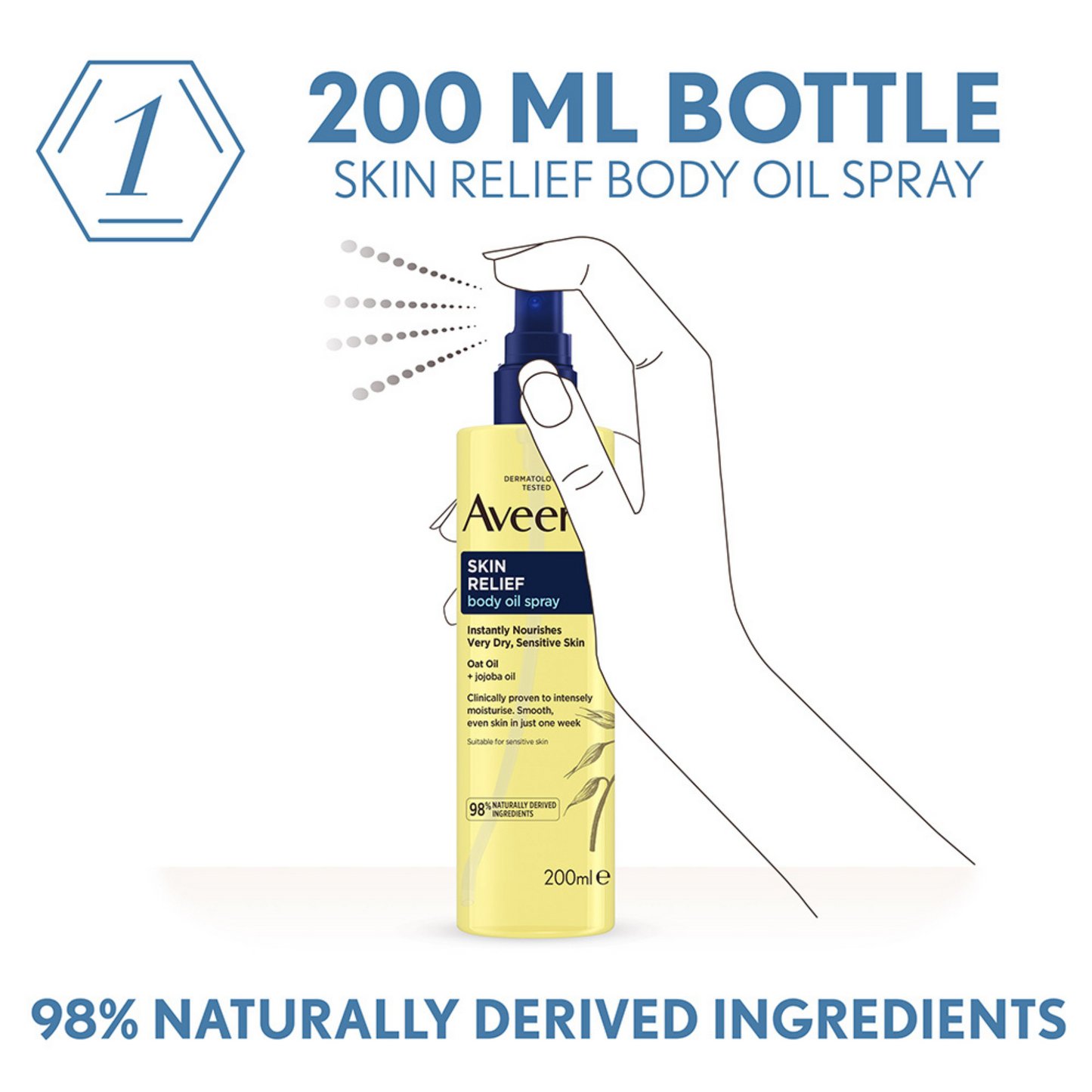 Aveeno Skin Relief Body Oil Spray relieve repair dry long lasting moisturizer Best import original authentic UK brand care massage boots beauty low price in bd