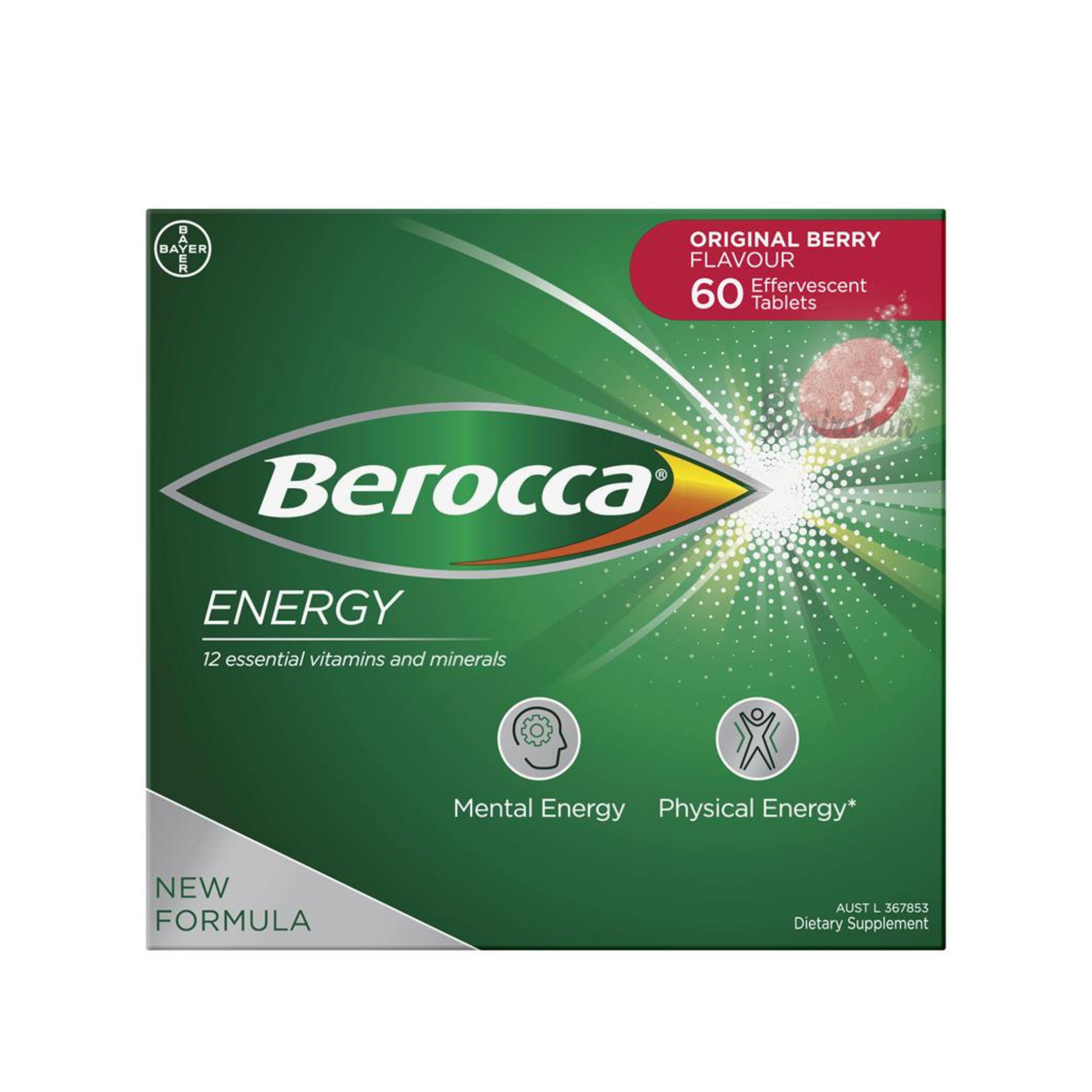 Berocca Energy Vitamin B C Effervescent Multivitamin Drink Berry immunity mental strength Best genuine premium quality absorption calcium import low price in BD