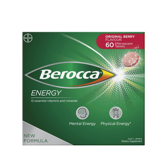 Berocca Energy Vitamin B C Effervescent Multivitamin Drink Berry immunity mental strength Best genuine premium quality absorption calcium import low price in BD