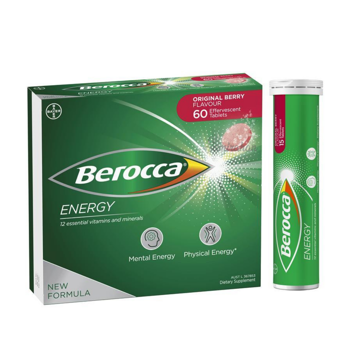 Berocca Energy Vitamin B C Effervescent Multivitamin Drink Berry immunity mental strength Best genuine premium quality absorption calcium import low price in BD
