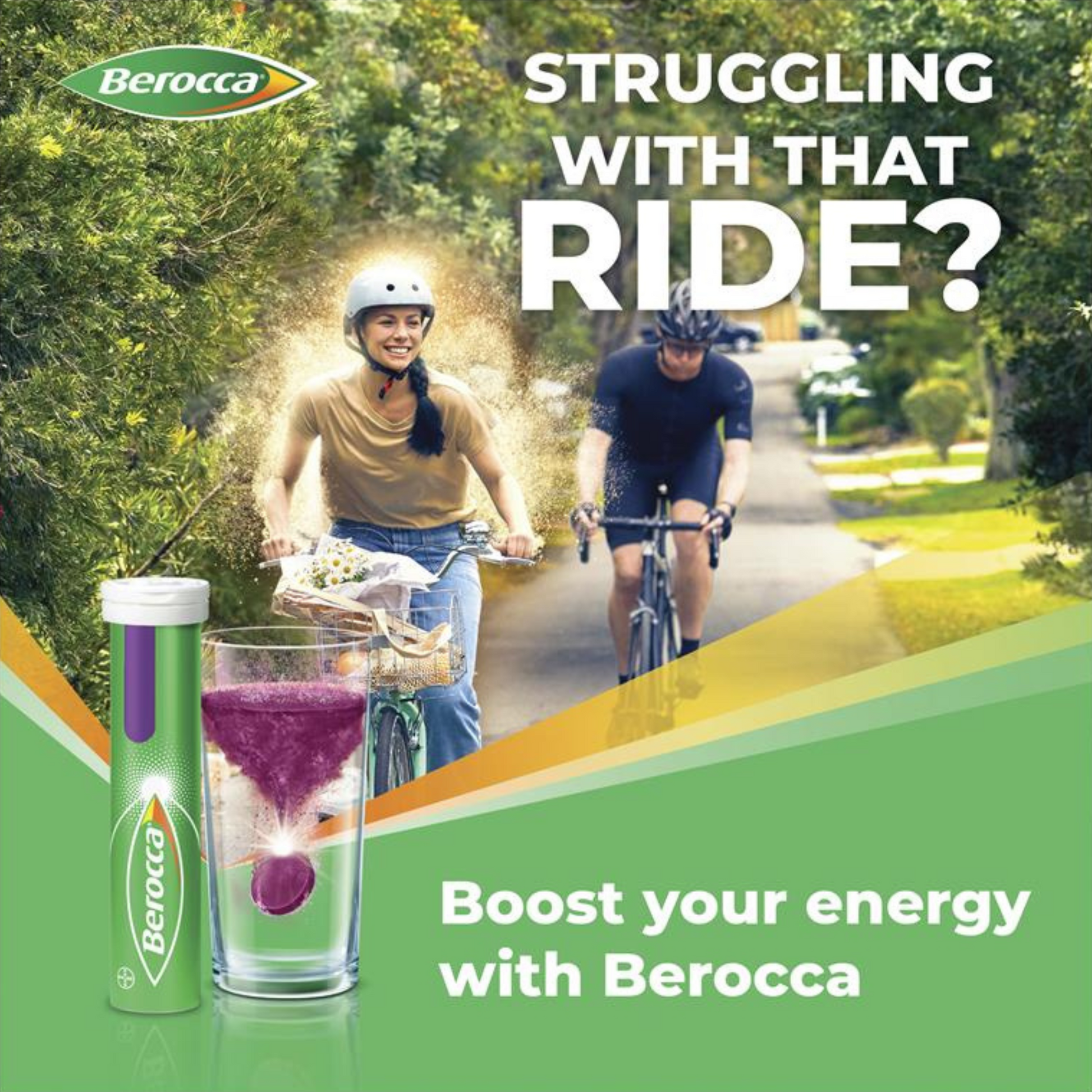 Berocca Energy Vitamin B C Effervescent Multivitamin Drink Berry immunity mental strength Best genuine premium quality absorption calcium import low price in BD
