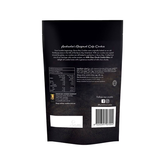 Byron Bay Cookies Milk Choc Chunk Cookie Bites delicious butter Halal Best import australia authentic crunchy snack sweet healthy biscuit low price in Dhaka