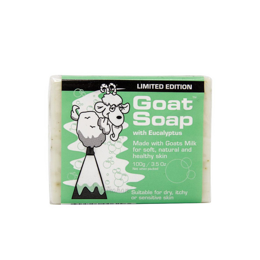 Goat Milk Soap Eucalyptus Australia restore skincare glow natural PH balance dry sensitive  eczema Best import clean authentic beauty bath wash low price in bd