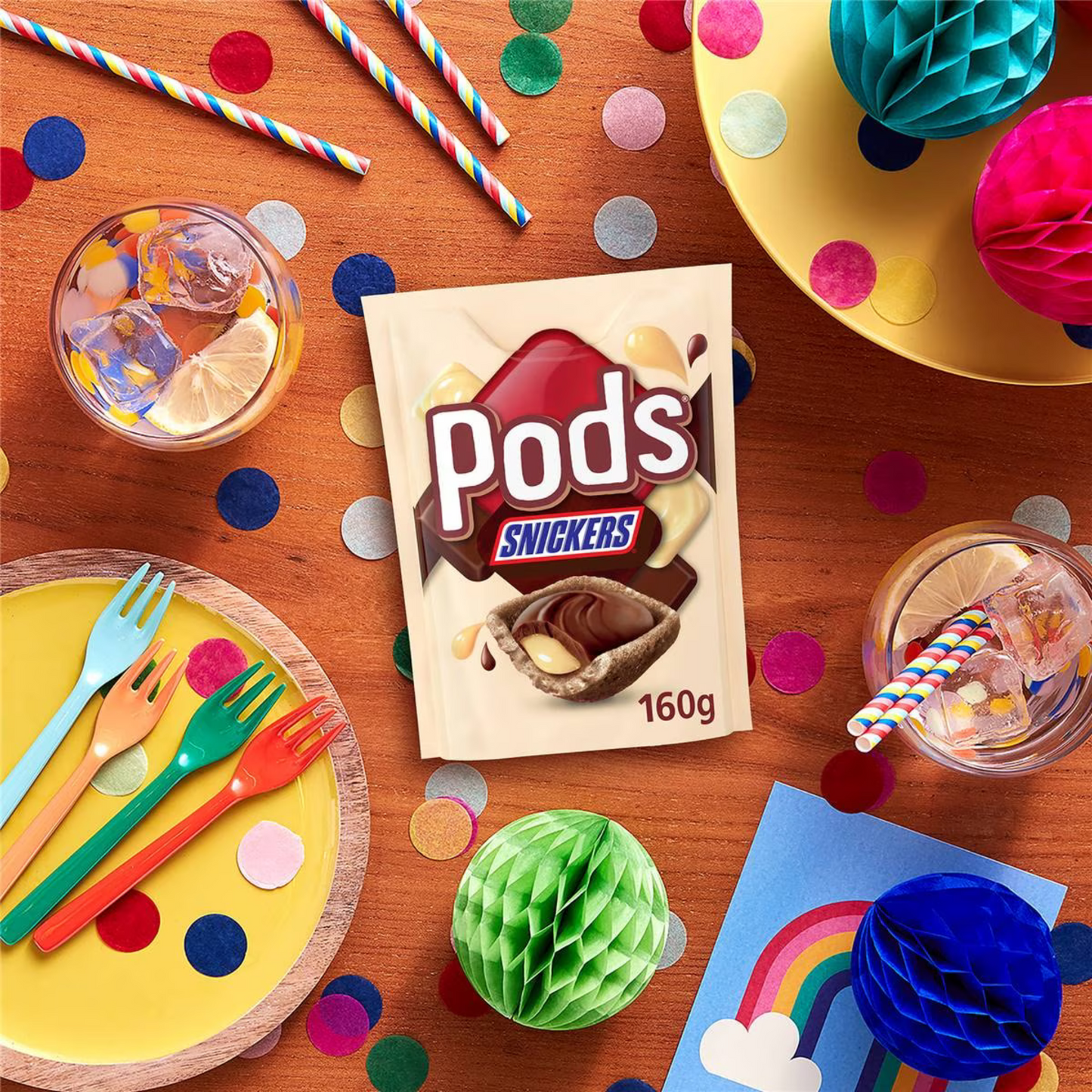 Pods Snickers Chocolate Snack & Share Party Bag treat delicious caramel crispy wafer Halal Best import authentic Australia choco candy sweet low price in Dhaka