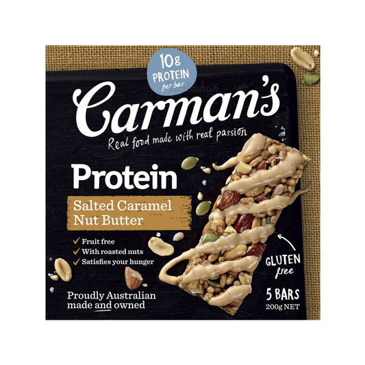 Carman's Gourmet Protein Bars Salted Caramel Nut Butter peanuts creamy Halal sweet Gluten free Best authentic Australia healthy nutrition low price in Dhaka