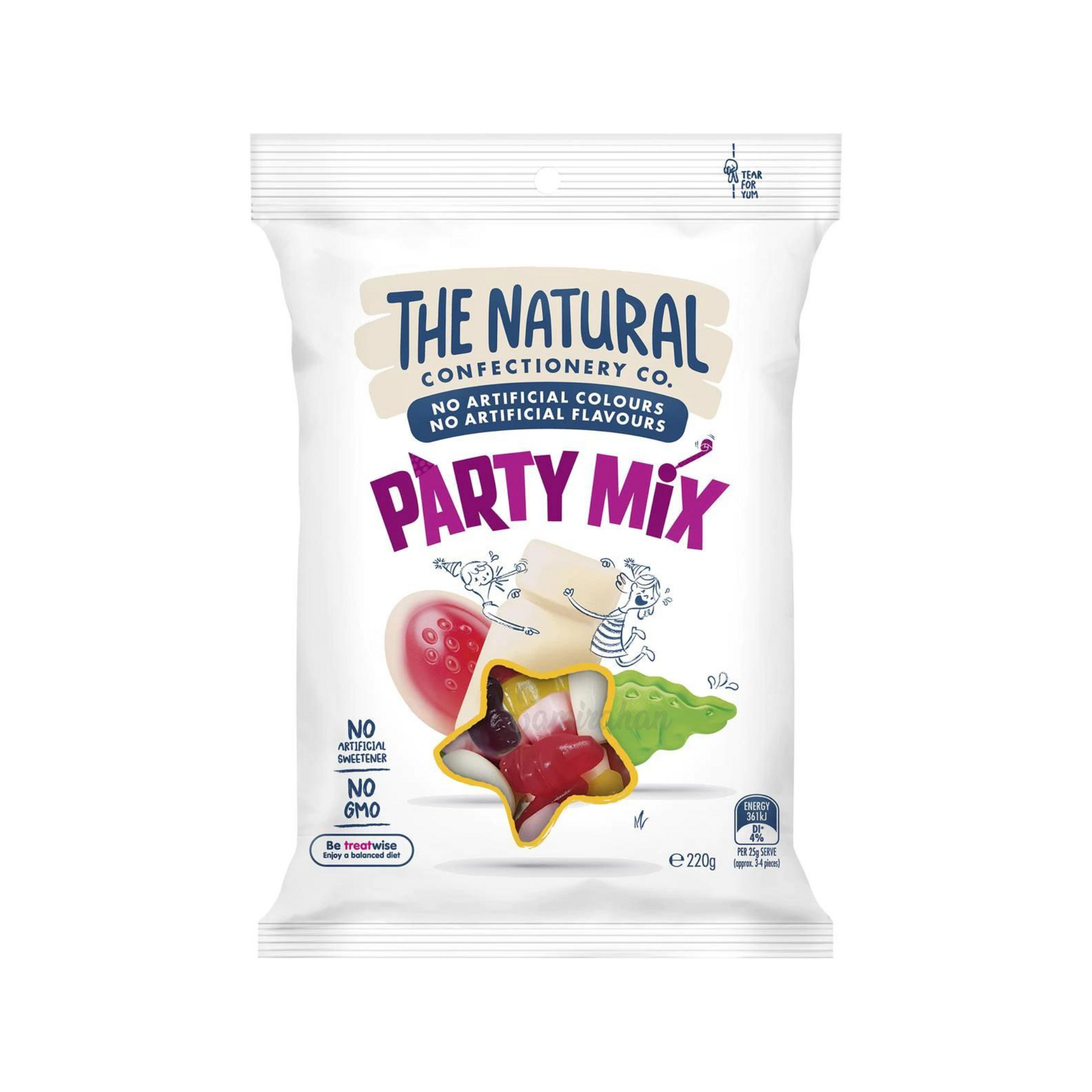 The Natural Confectionery Co. Party Mix Lollies jelly treats tasty corn Halal Best imported Australian candy chocolate healthy snack sweets price in Dhaka