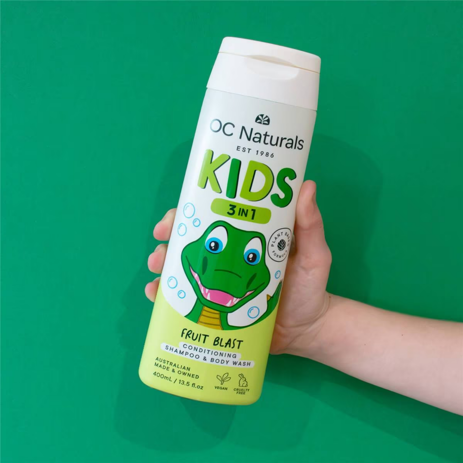 Organic Care OC Naturals Kids 3 in 1 Shampoo Body Wash Fruit Blast Vitamin E child sensitive skin soft Best foreign baby bathing Australia imported price in BD