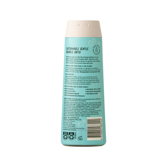 Organic baby Care OC Naturals Kids Gentle Bubble Bath Tutti Fruity Vitamin E child sensitive skin soft Best foreign baby bathing Australia imported price in BD