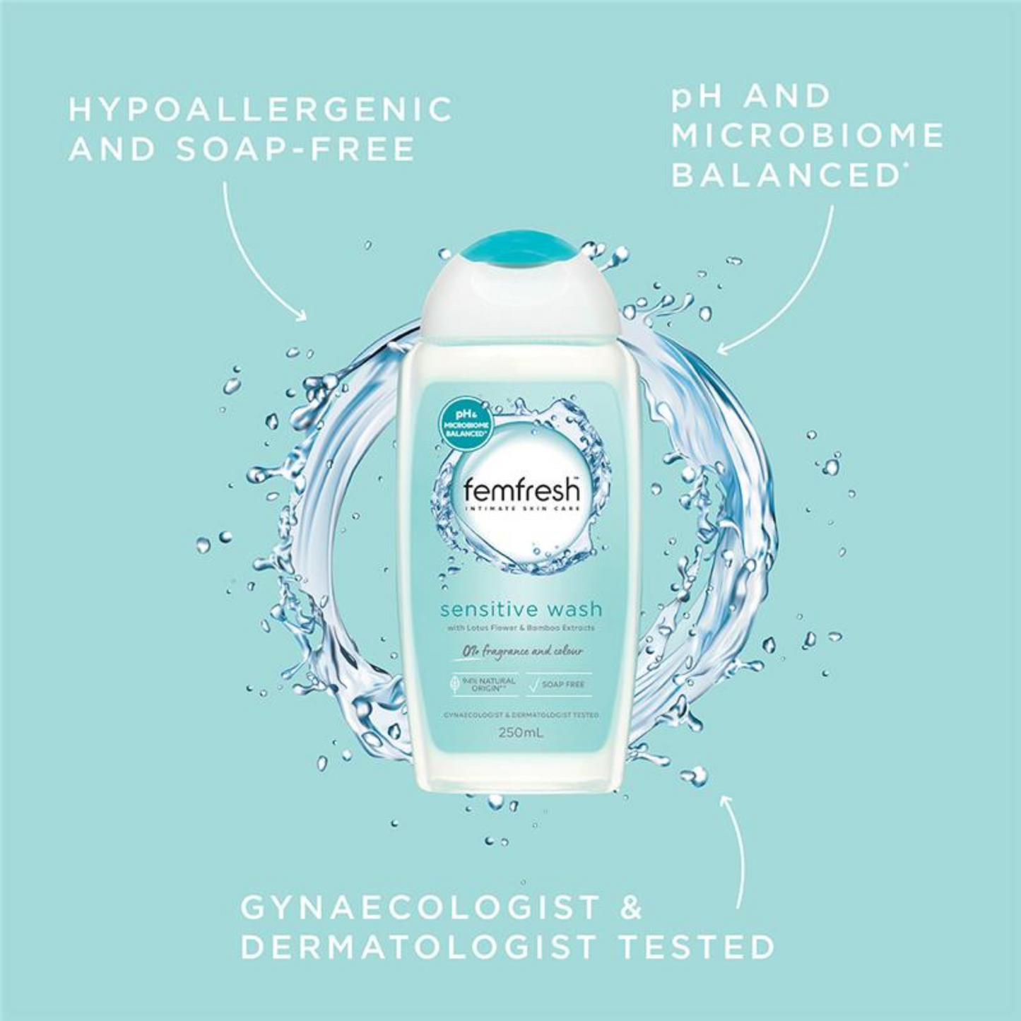 Femfresh Soap Free Sensitive Wash clean Betaine refresh Best import Australia genuine authentic premium acne germ soap protect organic low price in Dhaka BD