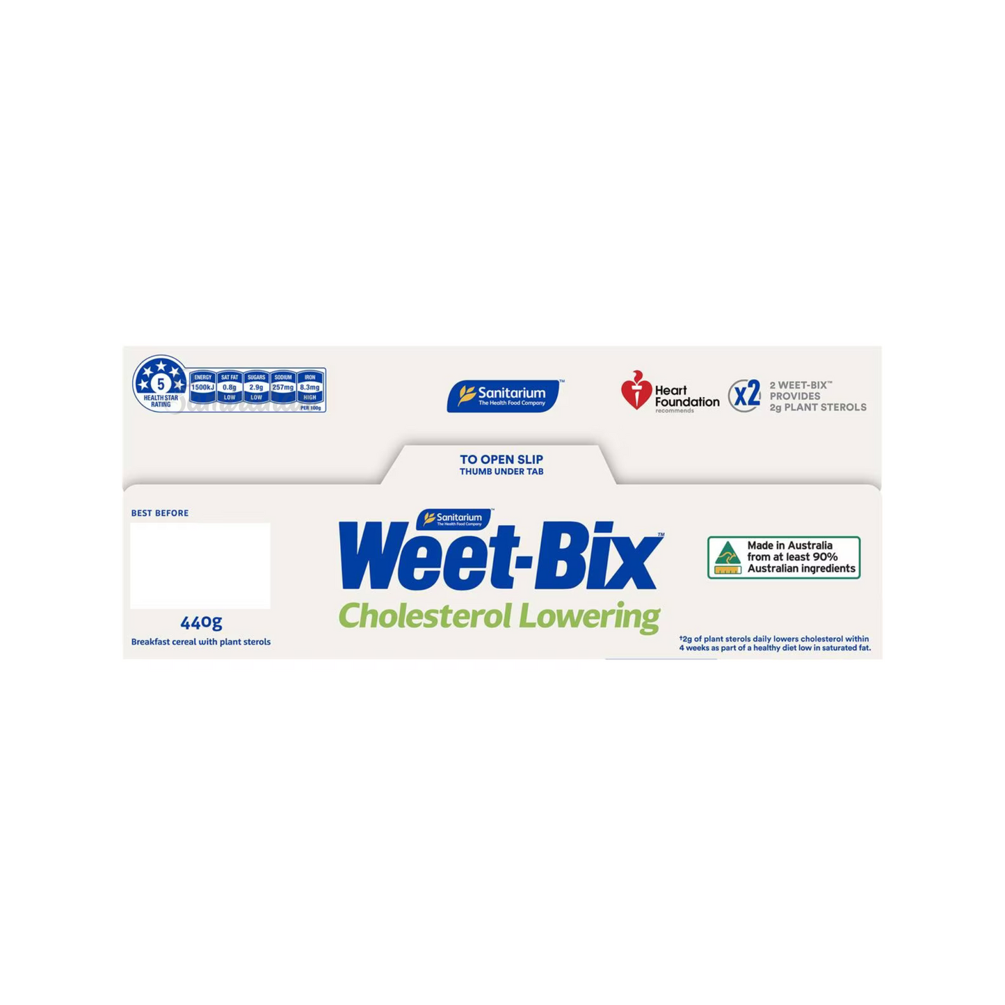 Sanitarium Weet-Bix Cholesterol Lowering Breakfast Cereal contains plant sterols which assist in lowering cholesterol. It has low sugar & saturated fat. High in fibre, B Vitamins & iron. Halal suitable. Best genuine foreign imported Australian Aussie cereal food healthy nutrition corn flakes price in Dhaka Bangladesh.