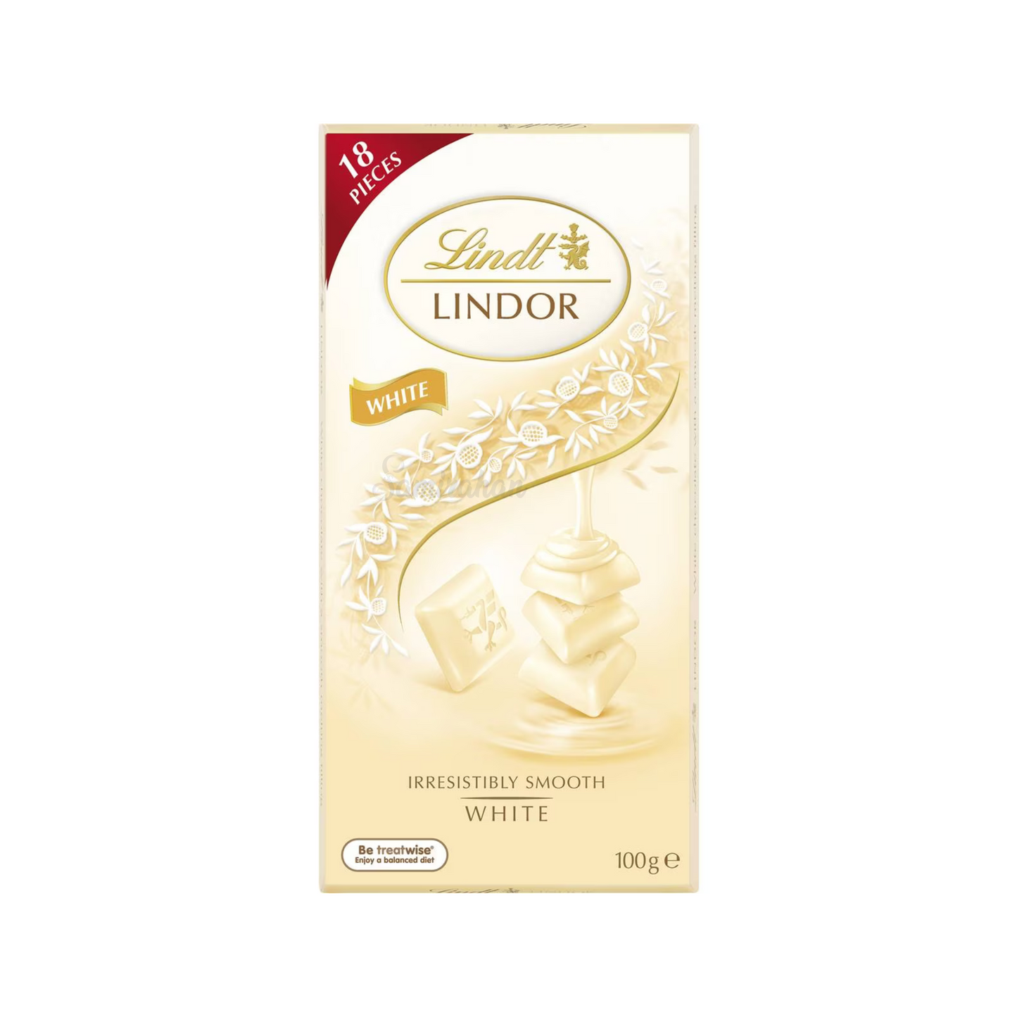 Lindt Lindor White Chocolate Block social occasions import Australia sweet halal authentic baby Choco candy snack kid Birthday Gift Valentines low price in bd