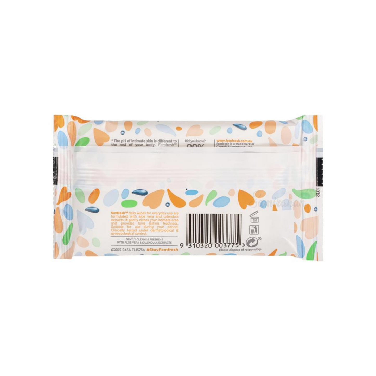 Femfresh Feminine Intimate Wipes gently cleans skin intimate area leaves fresh period Gynaecologist Best imported Australian vaginal private hygiene price in bd