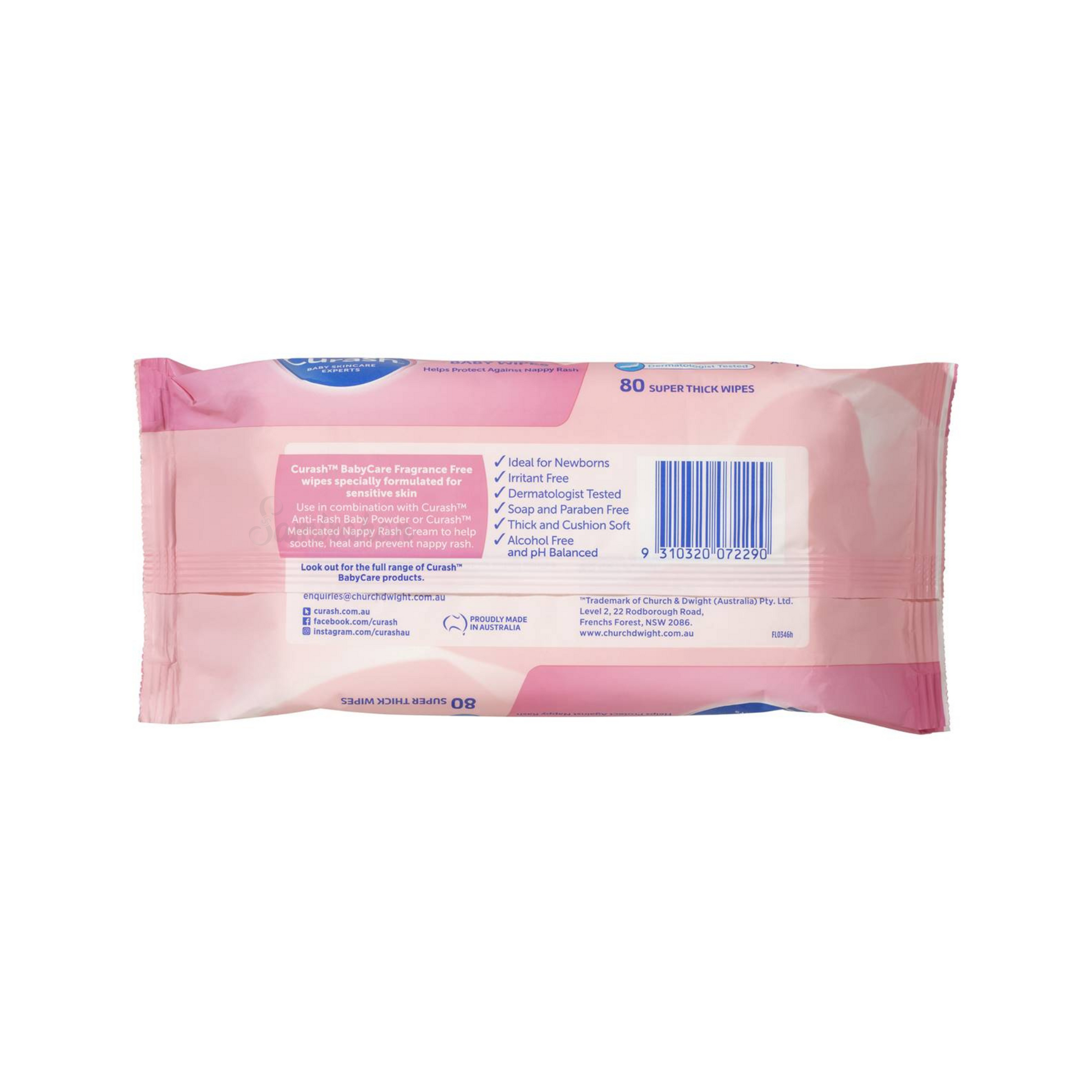 Curash Baby Wipes Fragrance Irritant free Vitamin E moisture Rash clean care pH dermatologically Best imported soft genuine remover an Australia low price in bd