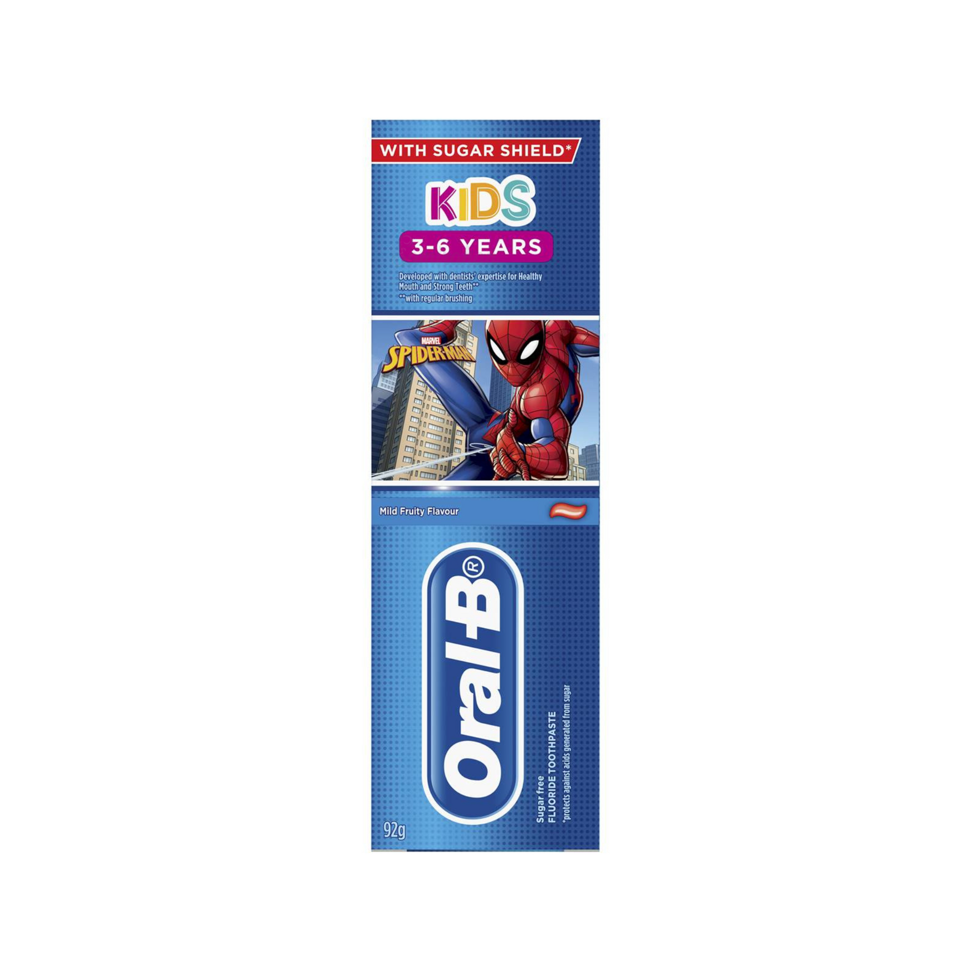 Oral B Kids Blue Toothpaste 3+ Years Spiderman fluoride Healthy Strong Teeth Best authentic imported Australia premium dentalcare baby shop children price in bd