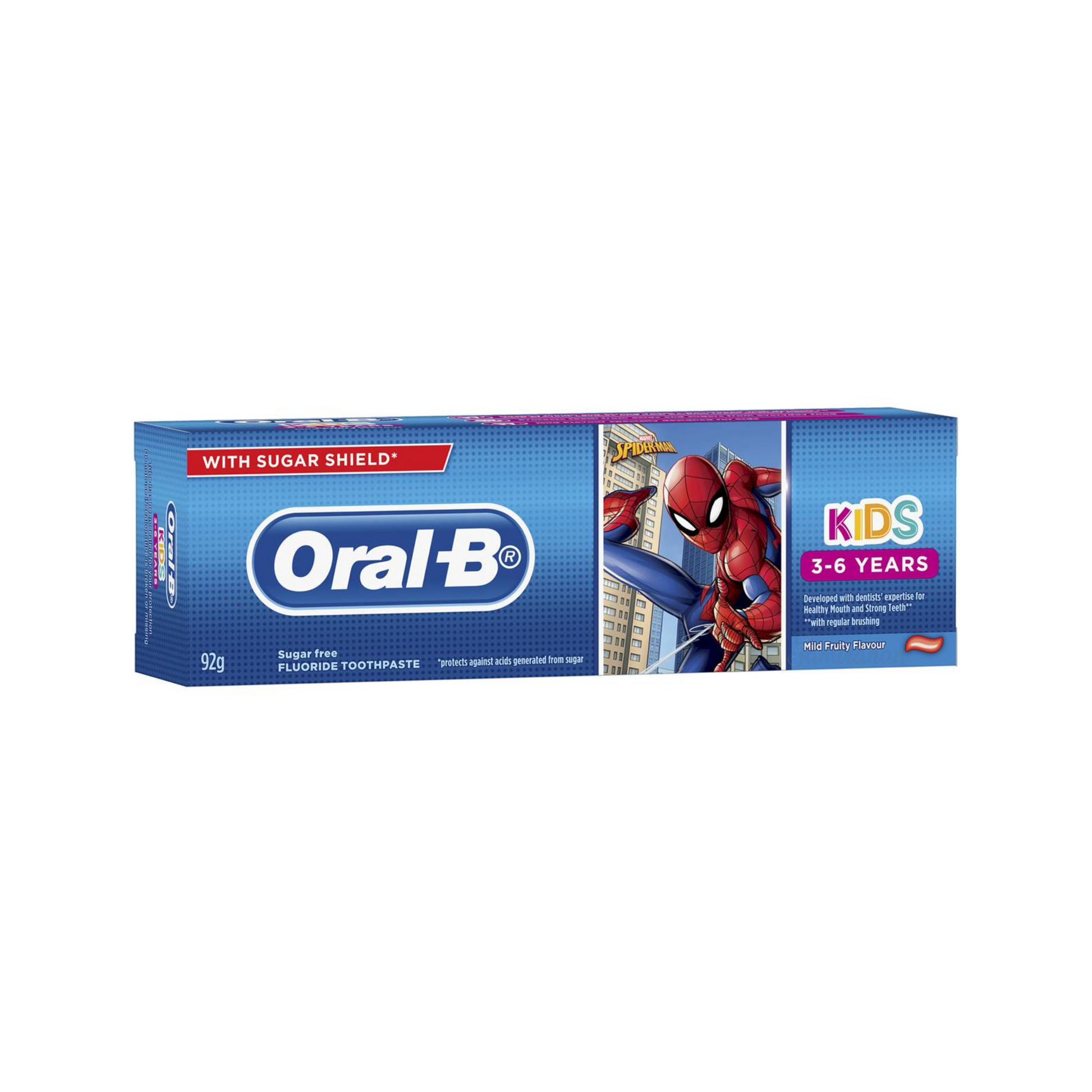 Oral B Kids Blue Toothpaste 3+ Years Spiderman fluoride Healthy Strong Teeth Best authentic imported Australia premium dentalcare baby shop children price in bd