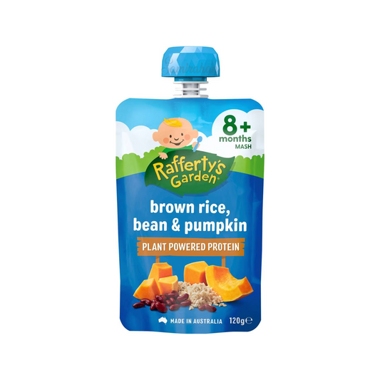 Rafferty's Garden Brown Rice Bean Pumpkin Baby Food Pouch fruit vegetable Best imported Australia authentic premium kid snack healthy discount Cheap price in BD