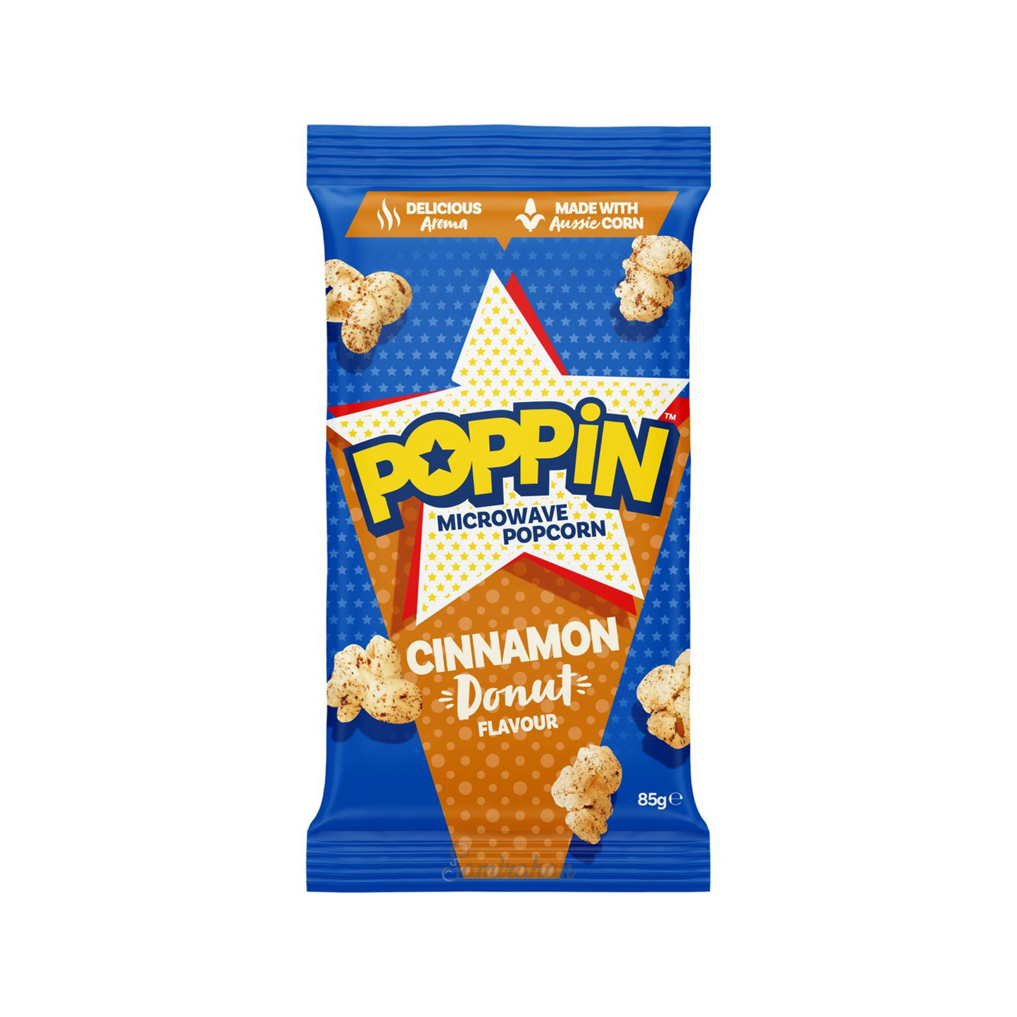 Poppin Microwave Popcorn Cinnamon Donut Flavour sweet salty natural Australia Grain snack family Best import authentic food healthy premium low price in bd