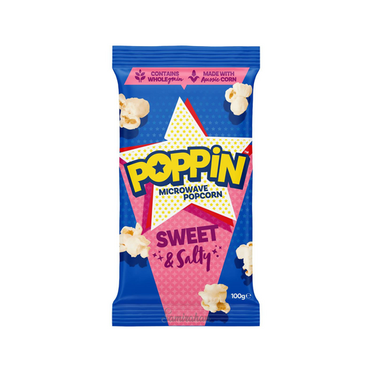 Poppin Sweet Salty Microwave Popcorn kernels Australian Grain tasty snack family Best imported genuine authentic organic food healthy premium low price in bd