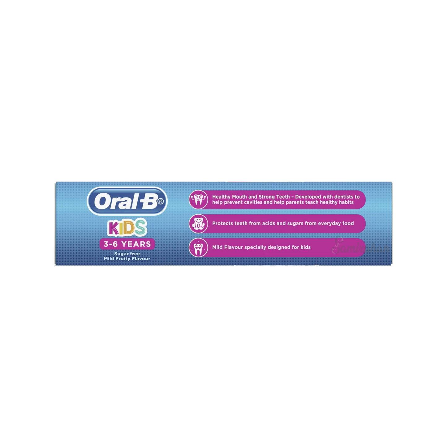 Oral B Kids Toothpaste with sugar shield protects your child's teeth against acids from sugars in everyday food. This sugar free fluoride toothpaste promotes Healthy and Strong Teeth in kids. Best genuine authentic imported foreign Australian premium real quality dental children toothpaste price in Dhaka Bangladesh.
