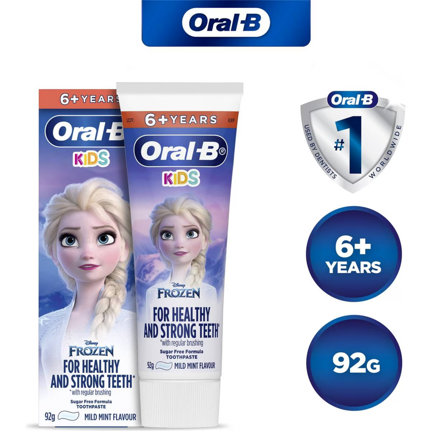 Oral B Kids Toothpaste with sugar shield protects your child's teeth against acids from sugars in everyday food. This sugar free fluoride toothpaste promotes Healthy and Strong Teeth^ in kids. Best genuine authentic imported foreign Australian premium real quality dental children toothpaste price in Dhaka Bangladesh.