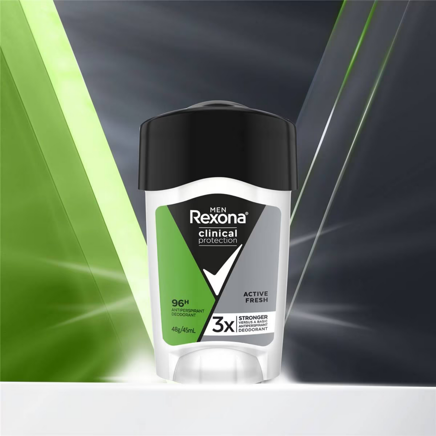 Rexona Clinical Protection Deodorant For Men - Active Fresh offers 3x more sweat protection than a basic antiperspirant deodorant, with a fresh, masculine scent. Best imported foreign Australian authentic original genuine real premium quality luxury brand cheap fragrance price in Dhaka Chittagong Bangladesh.
