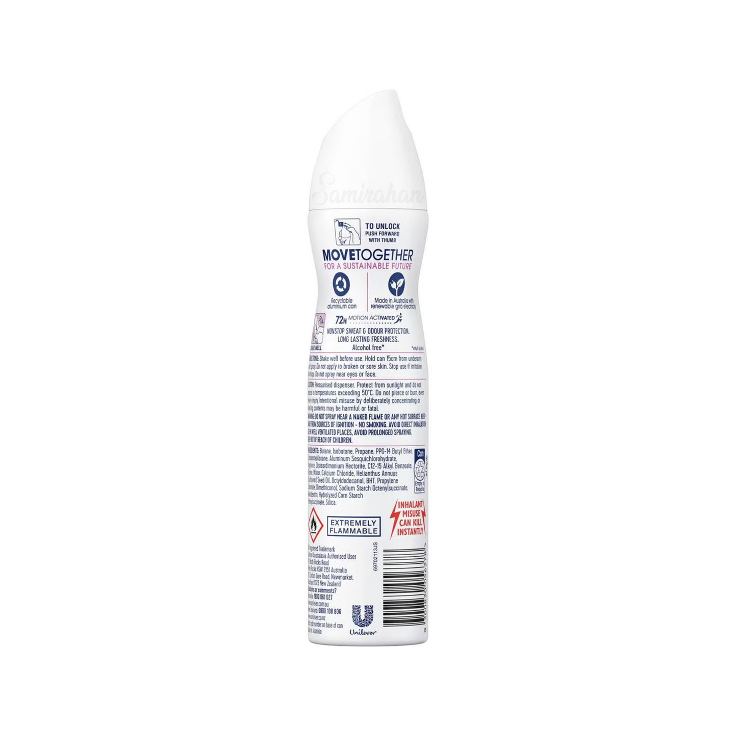 Rexona Advanced Protection Deodorant Women Invisible Dry Energy sweat odor dry daily 48 hours white marks Best safe authentic import Australia low price in bd