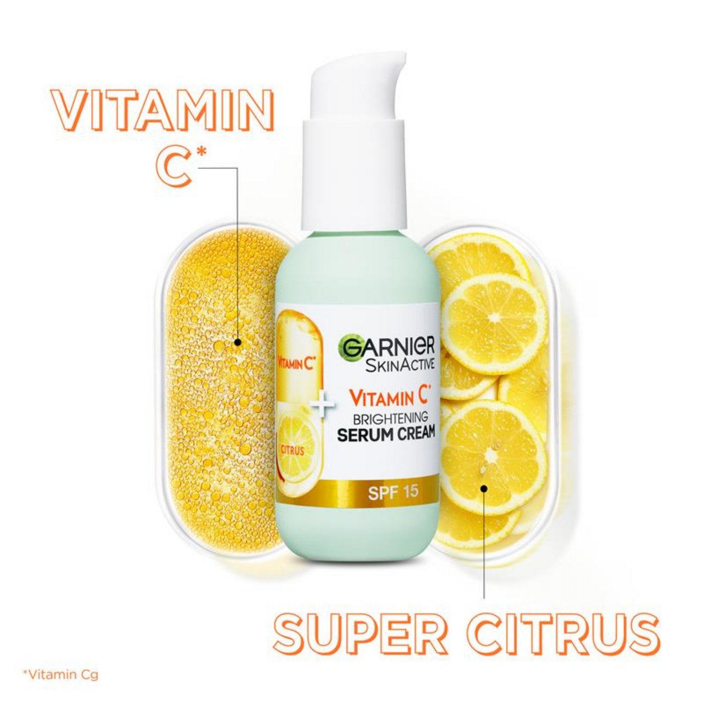 Garnier 2 in 1 Brightening Cream brightening Vitamin C serum moisture SPF 15 Best import Australian genuine authentic skincare beauty face clean low price in bd