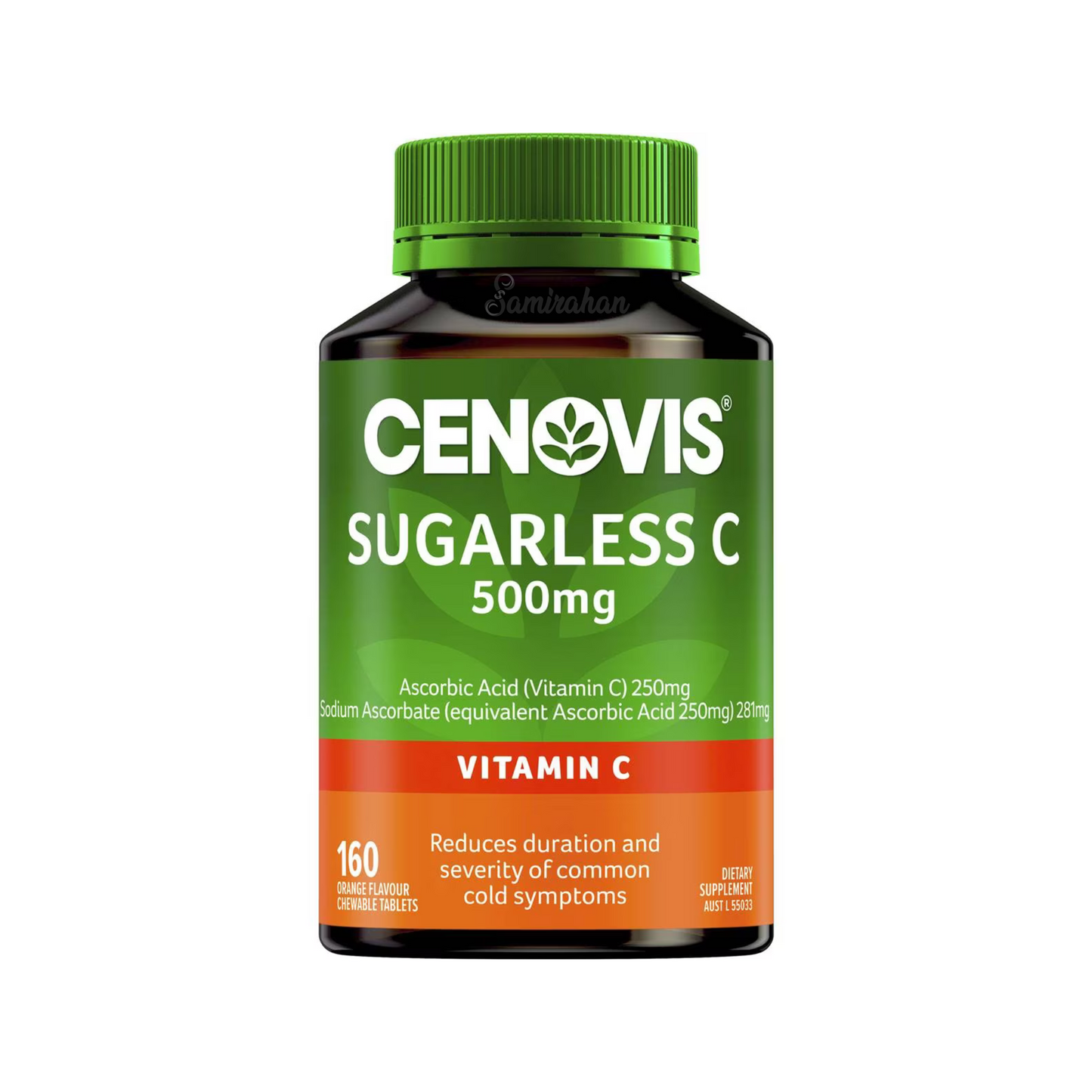 Cenovis Sugarless Vitamin C Chewable 500mg orange tablet cold Best imported foreign authentic Australian health dietary supplement absorption low price in BD