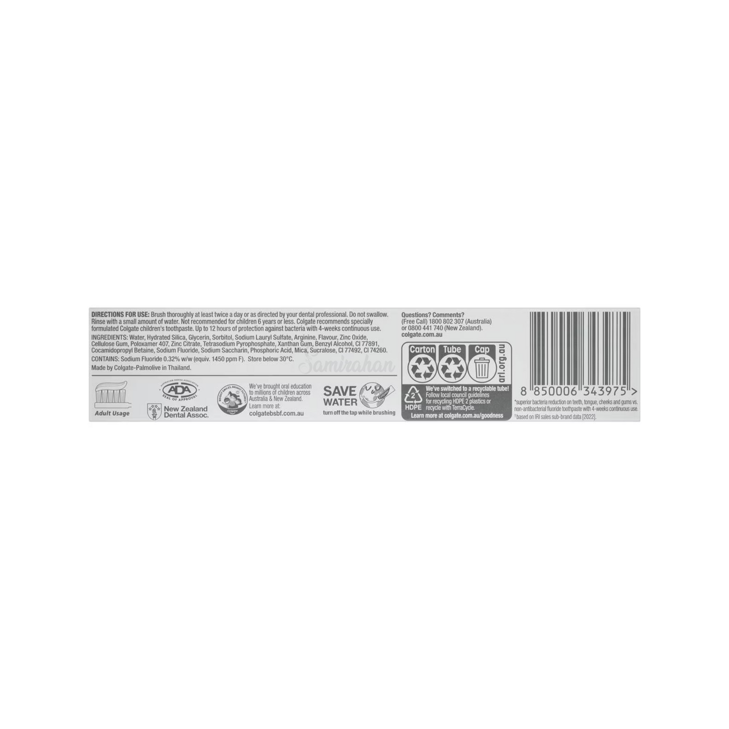 Colgate Total Mint Stripe Gel Antibacterial Toothpaste brand anti-cavity gum germs Strong Teeth Best safe authentic imported Australian premium low price in bd