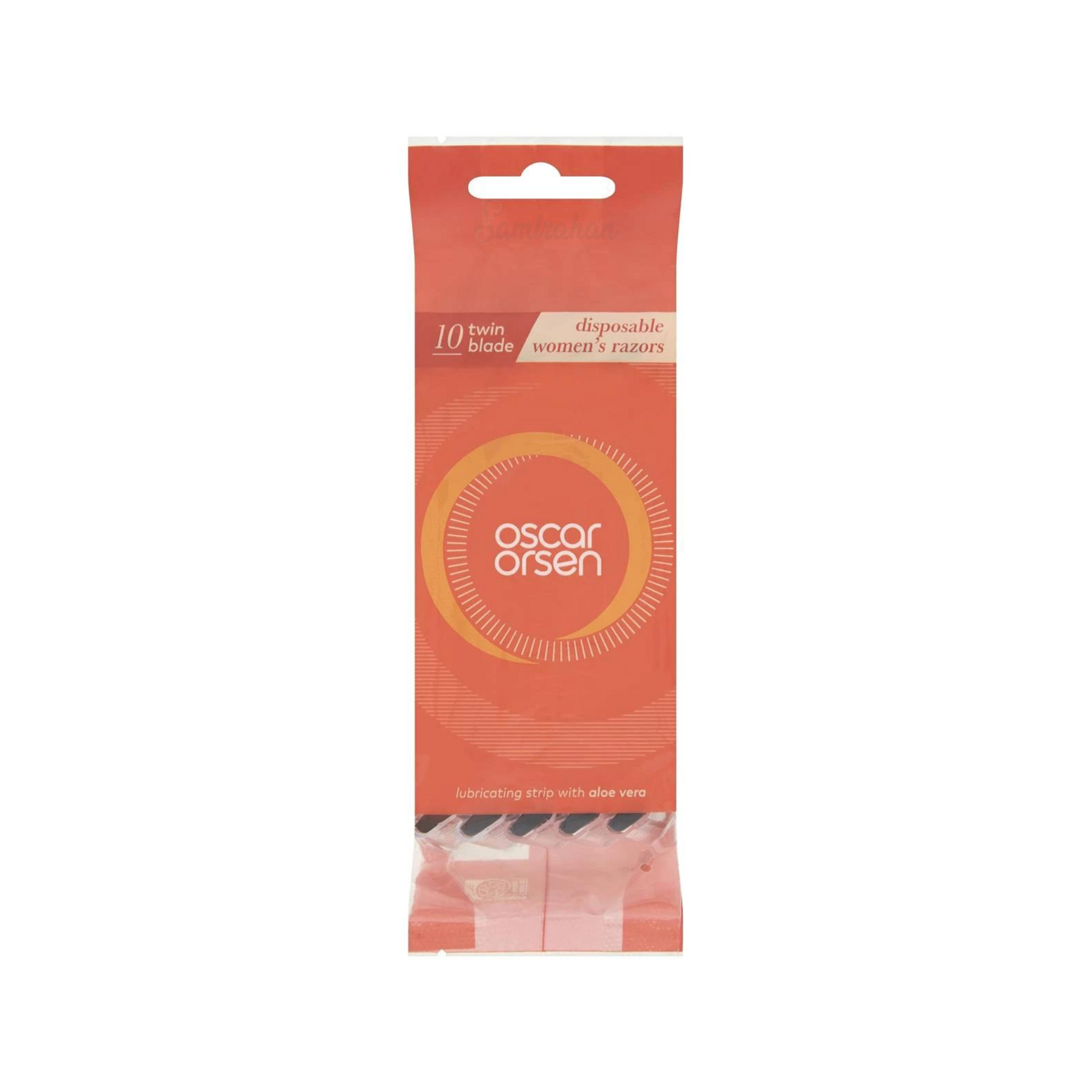 Oscar Orsen Disposable Women's Razors twin blade lubricating strip comfort shave Best import Australia genuine authentic premium germ organic low price in BD
