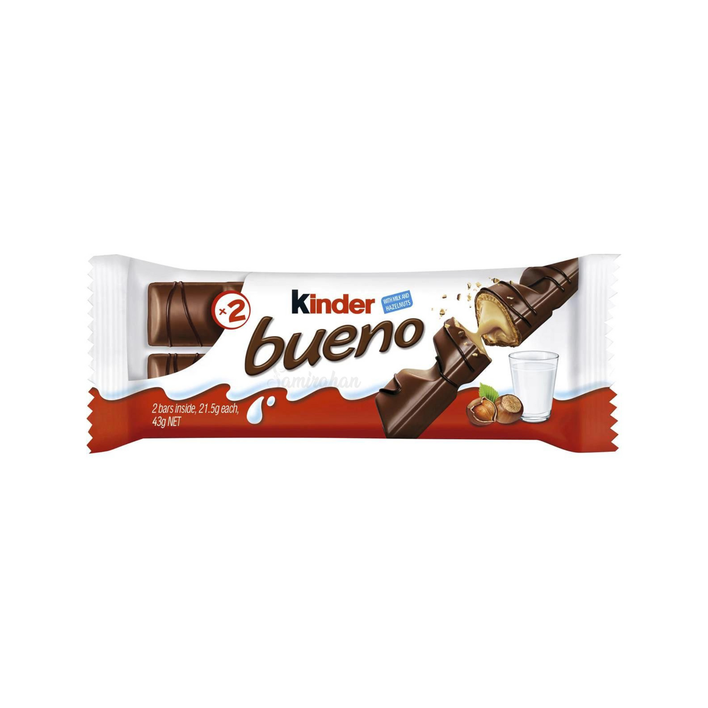 Kinder Bueno Milk Chocolate Bar Single crispy wafer hazelnut cream Halal Best imported Australian authentic sweets gift candy snack choco low price in Dhaka