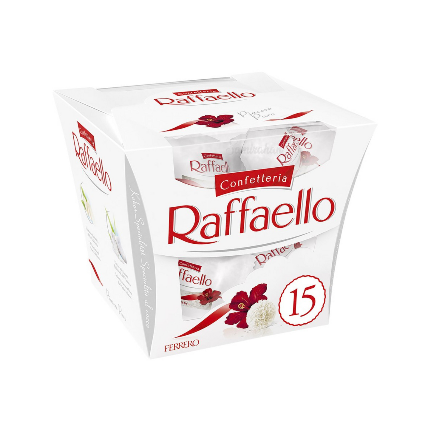 Raffaello Coconut And Almond is a precious heart of white almond enveloped in a delicious creamy filling, all enclosed in a crispy wafer shell scattered with fragrant coconut flakes. Best imported foreign Australian Aussie genuine authentic premium sweets gift idea candy real snack cheap price in Dhaka Bangladesh.