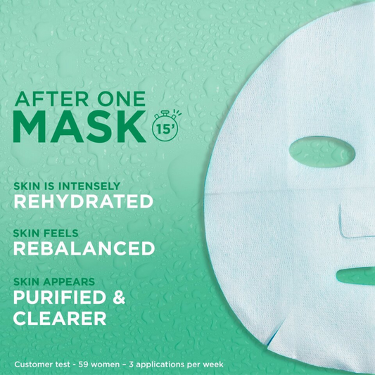 Garnier Moisture Bomb Hydrating Green Tea is a revolutionary sheet mask to supercharge your skin.  Enriched with Hyaluronic Acid & Green Tea for a hydrating & rebalancing effect. Best imported foreign UK English British genuine authentic real skin care skincare beauty cheap price in Dhaka Chittagong Sylhet Bangladesh.