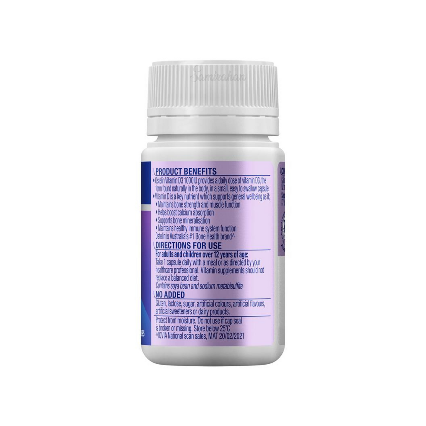 Ostelin Vitamin D 1000IU D3 for Bone Health & Immune Support is a food supplement that helps maintain bone strength, muscle function & healthy immune system. Best imported foreign genuine authentic real Australian Aussie premium quality health dietary supplement cheap price in Dhaka Chittagong Sylhet Bangladesh.