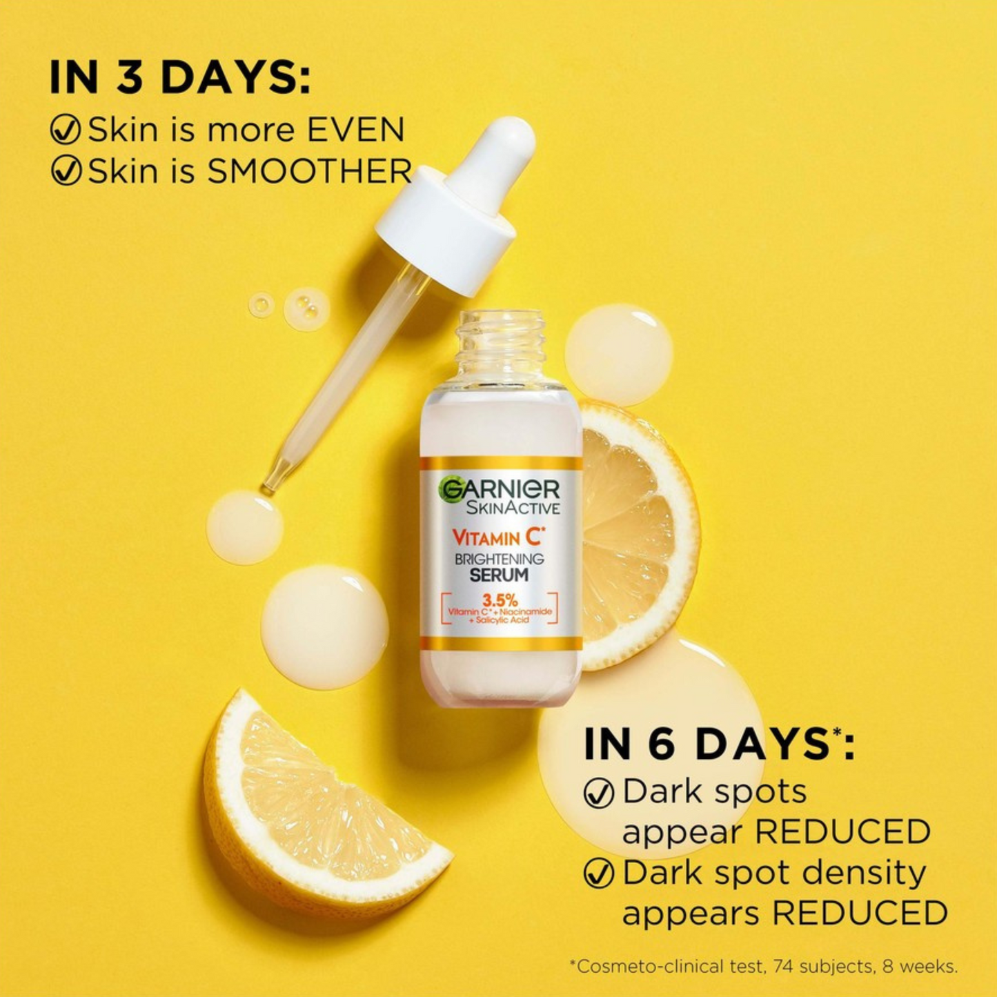 Garnier Vitamin C Brightening Serum is composed with powerful dermatological actives known to reduce the appearance of dark spots & boosts skin's glow. Best imported foreign Australian French authentic genuine original real skin care skincare beauty cosmetic cosmetics premium quality luxury price in Dhaka Bangladesh.