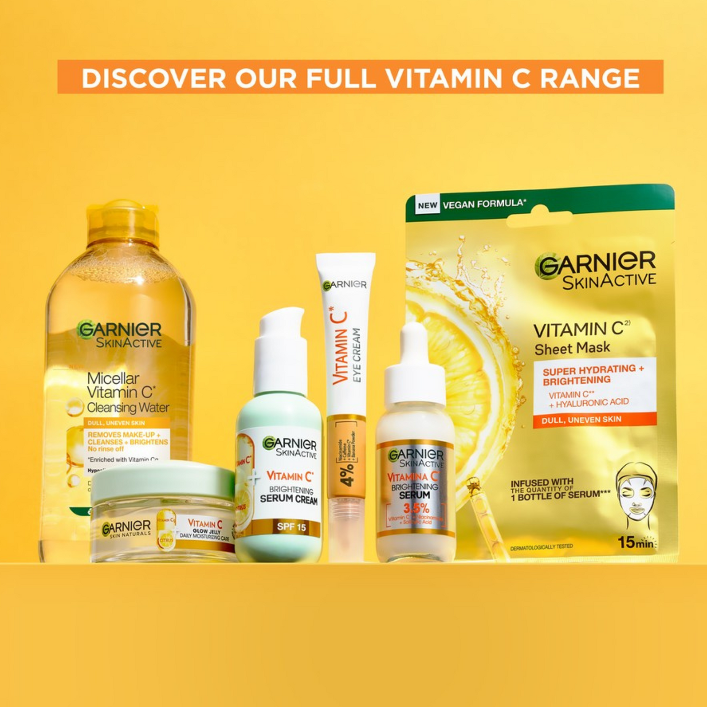 Garnier Vitamin C Brightening Serum is composed with powerful dermatological actives known to reduce the appearance of dark spots & boosts skin's glow. Best imported foreign Australian French authentic genuine original real skin care skincare beauty cosmetic cosmetics premium quality luxury price in Dhaka Bangladesh.