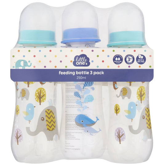 Little One's Feeding Bottles suitable 3+ months DEHP BPA free silicone nipple medium flow Best imported Australia baby milk feeder safe premium low price in BD