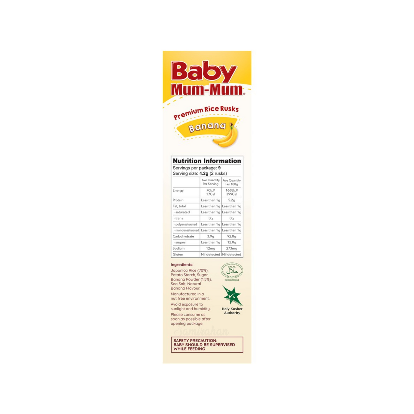 Boost your baby's taste buds with Baby Mum-Mum Banana Rice Rusks. No artificial colour flavor halal best imported foreign Australian genuine authentic safe quality real child food bacchader khabar khaddo shishu snack nutrition healthy cheapest price in Dhaka Chittagong Sylhet Khulna Rajshahi Jessore Natore Bangladesh
