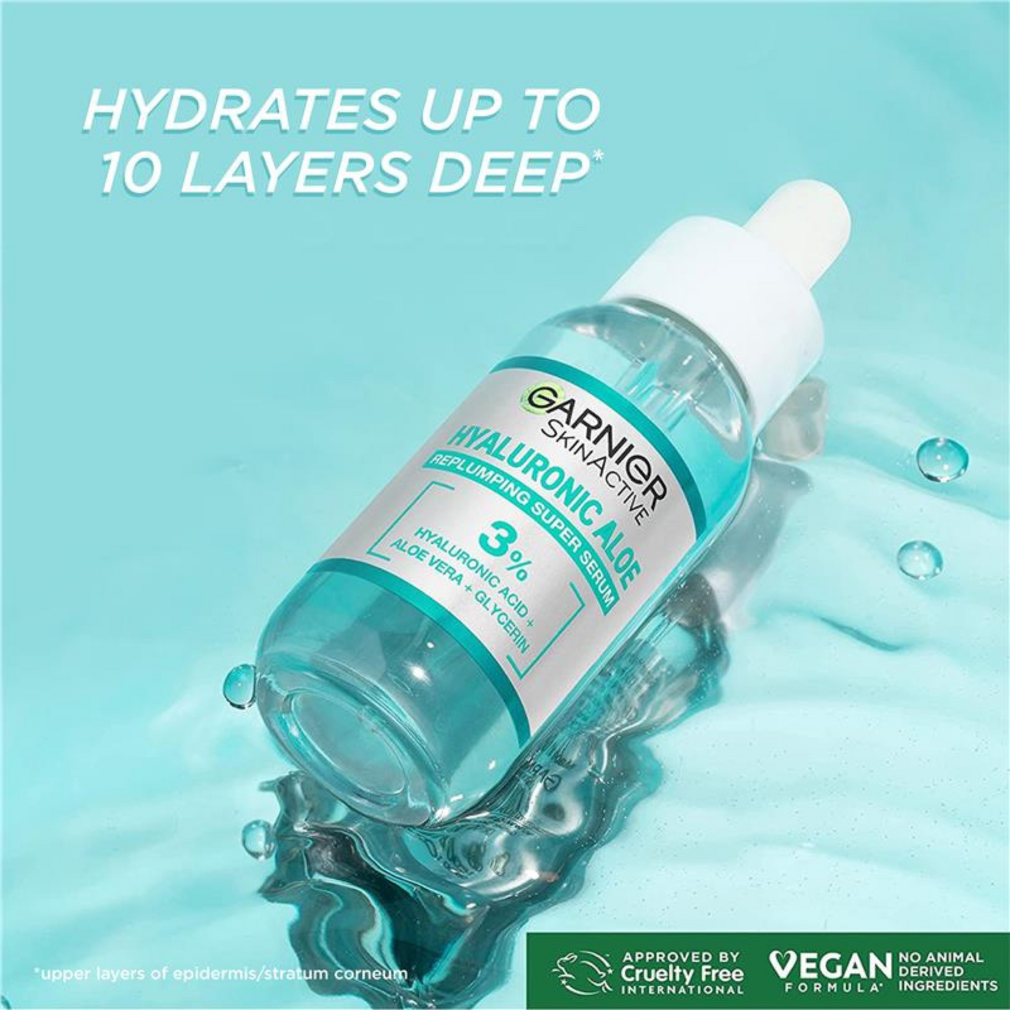 Garnier's NEW Hyaluronic Aloe Hydrating Serum glow Best import Australia authentic genuine real original premium beauty cosmetics skincare low price in Dhaka BD