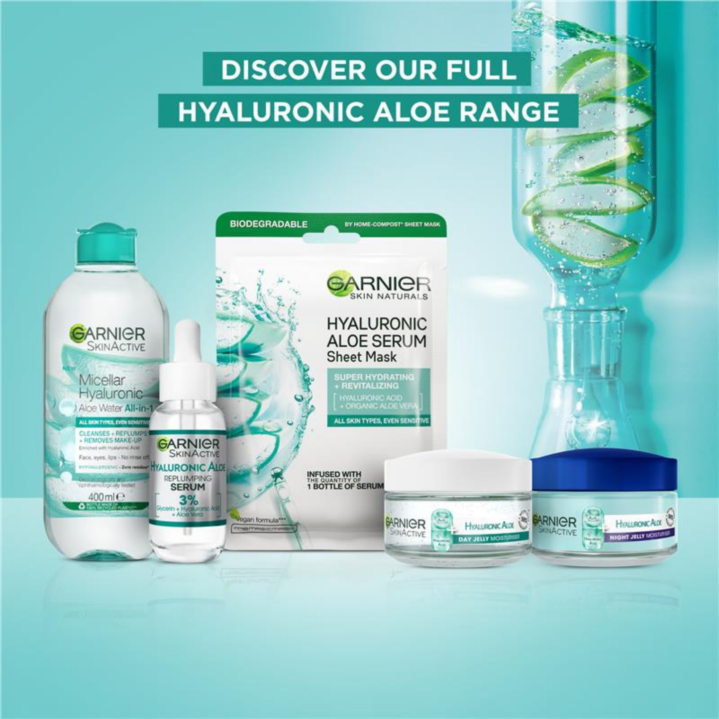 Garnier's NEW Hyaluronic Aloe Hydrating Serum glow Best import Australia authentic genuine real original premium beauty cosmetics skincare low price in Dhaka BD