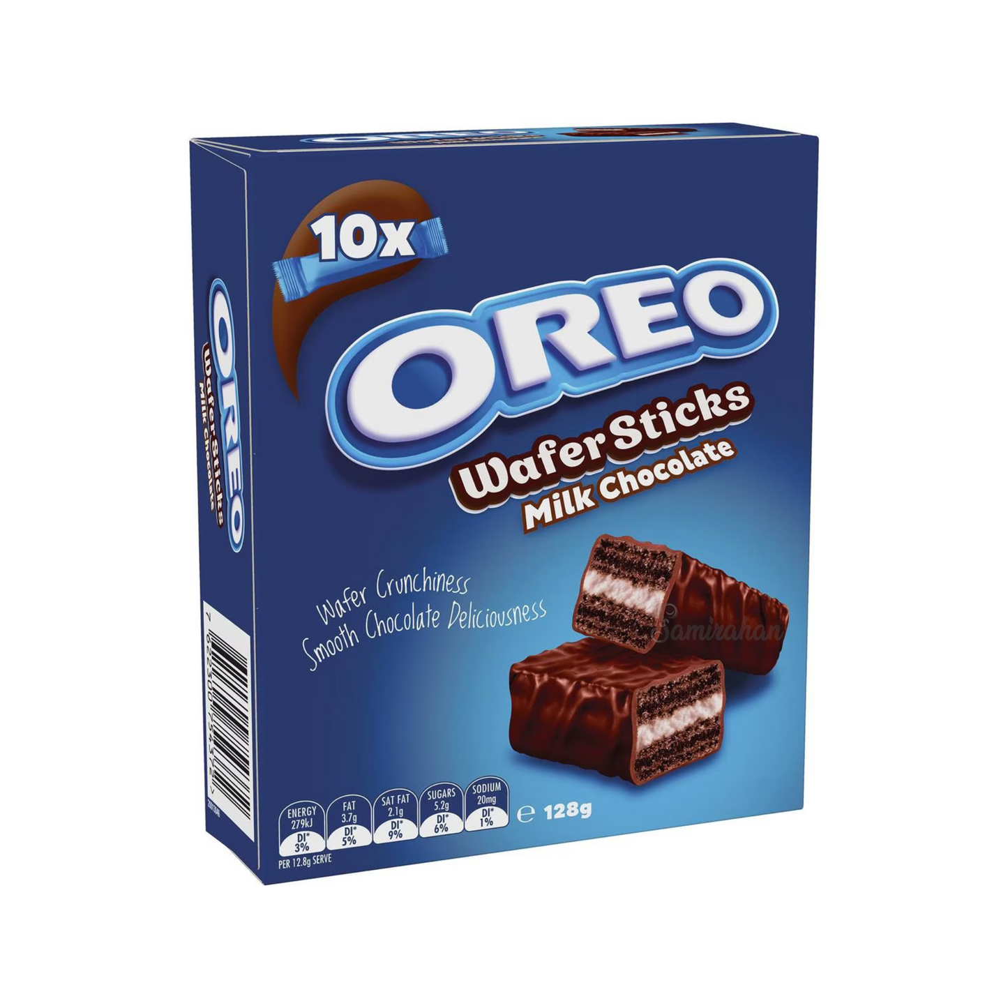 Oreo Milk Chocolate Wafer Stick Biscuits are OREO Wafer Sticks, enrobed with delicious Milk Chocolate. Halal suitable. Best imported foreign Australian Aussie genuine authentic premium quality sweets cookie biscuit cookies USA American gift idea candy real snack choco cocoa price in Dhaka Chittagong Sylhet Bangladesh.