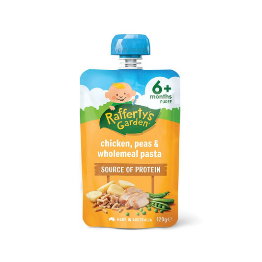 Raffertys Garden Chicken Peas Wholemeal Pasta Baby Food Pouch fruit vegetable Best import Australia authentic premium kid snack healthy discount low price in BD
