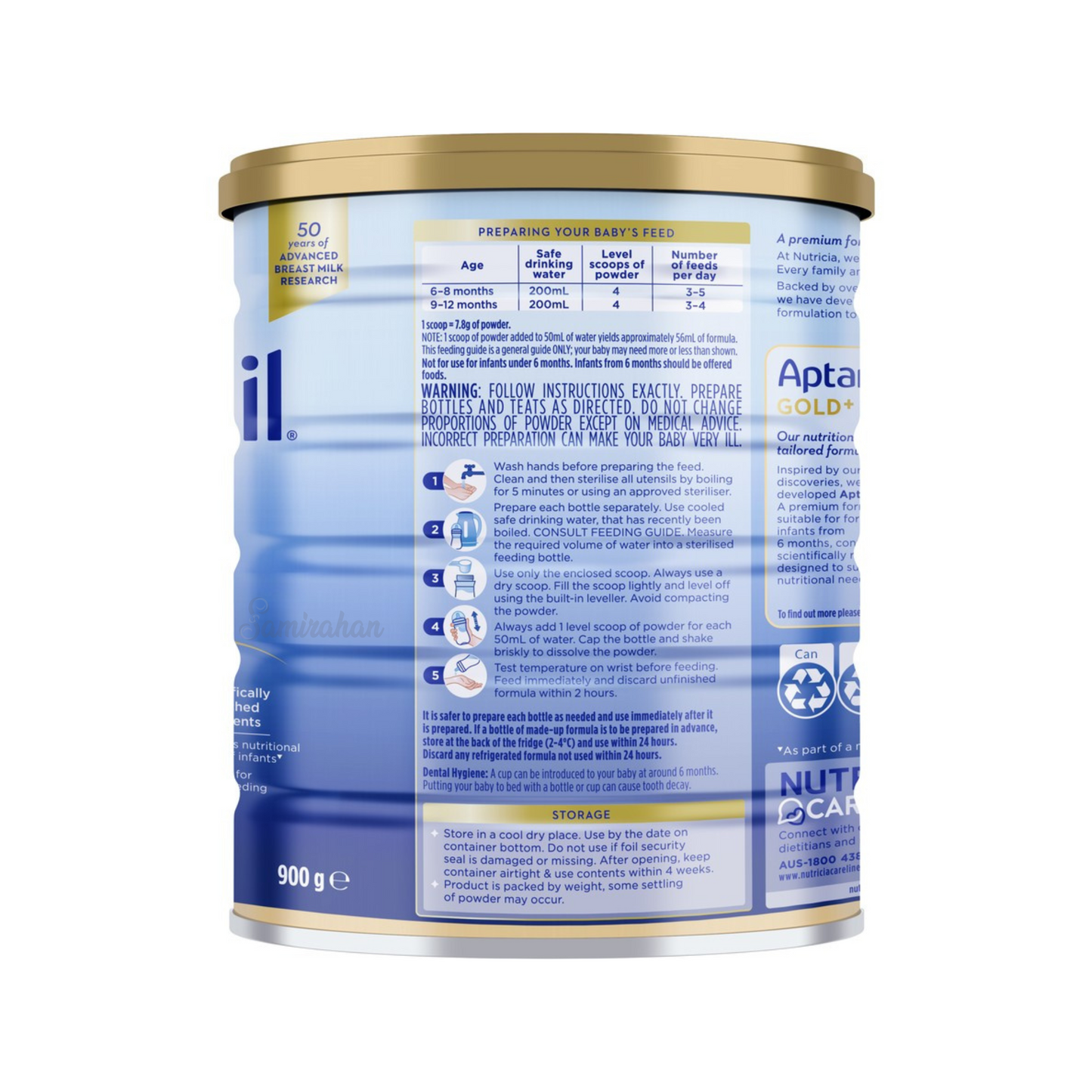 Aptamil Gold+ Stage 2 nutritionally follow-on baby milk formula authentic Australian feeding babies cow breast original organic Best Imported cheap price in bd