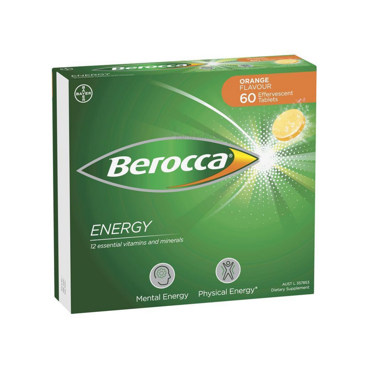 Berocca Energy Vitamin B C Effervescent Multivitamin Drink health Orange support physical immunity mental Best import Australia hydration sports low price in bd