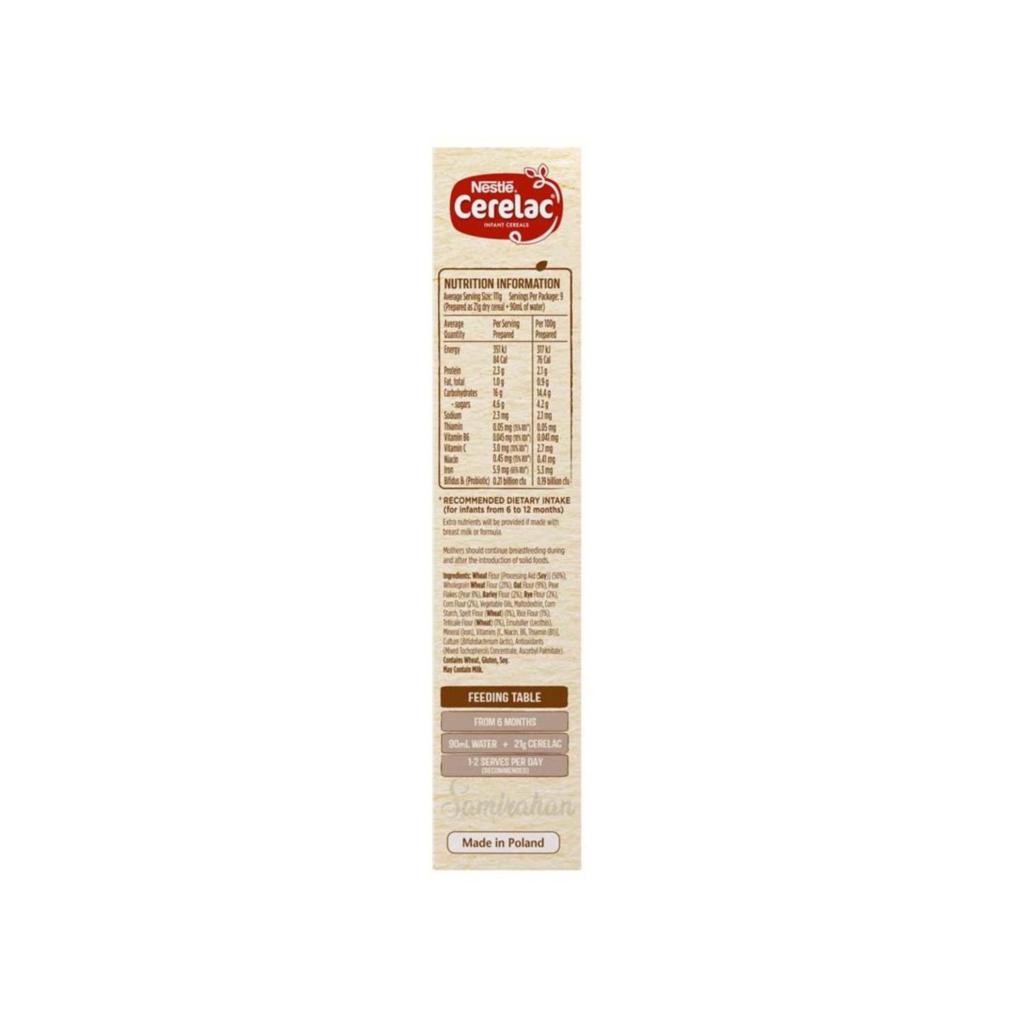 Nestle Cerelac Multigrain Pear Baby Cereal rich iron babies 6 month Best imported Australian authentic child infant snack food vegetable healthy low price in BD