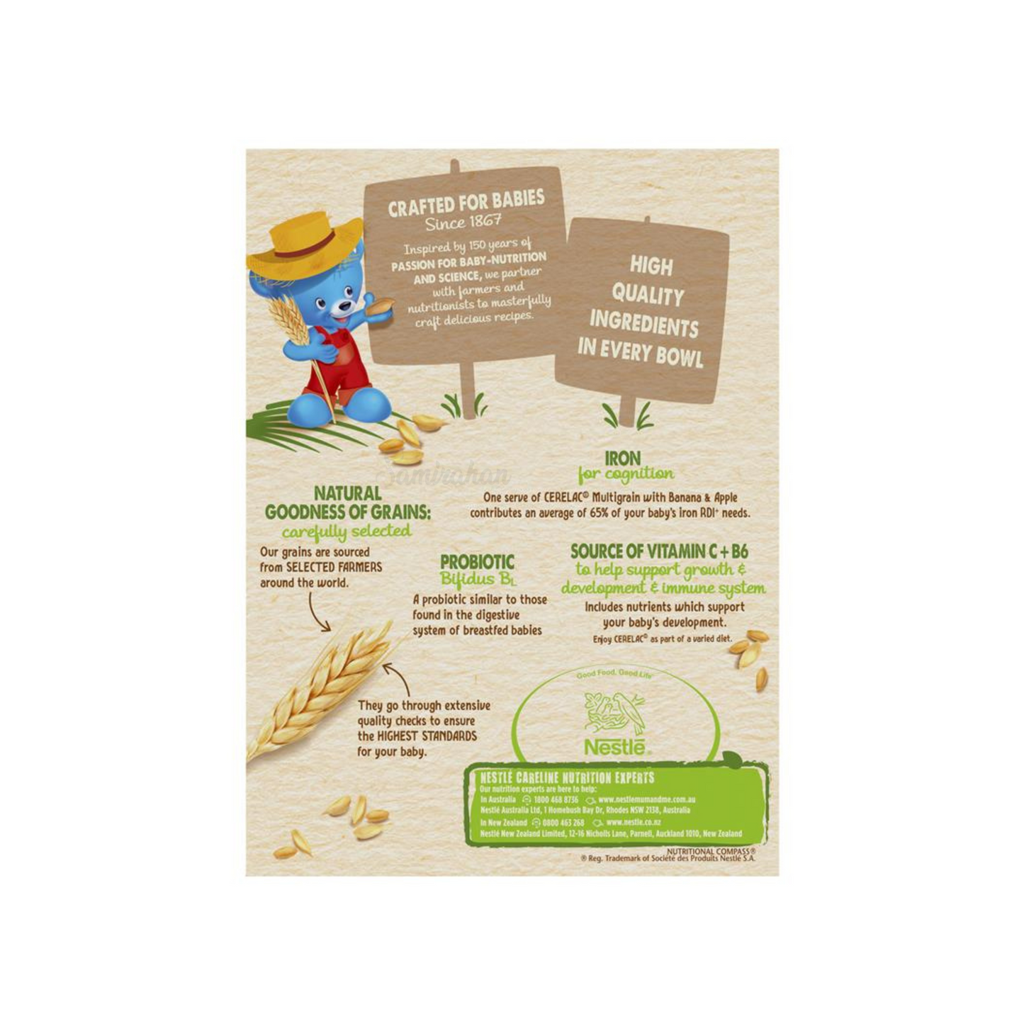Nestle Cerelac Multigrain Banana Apple Baby Cereal rich iron babies 6 month Best imported Australian authentic child infant snack food healthy low price in BD