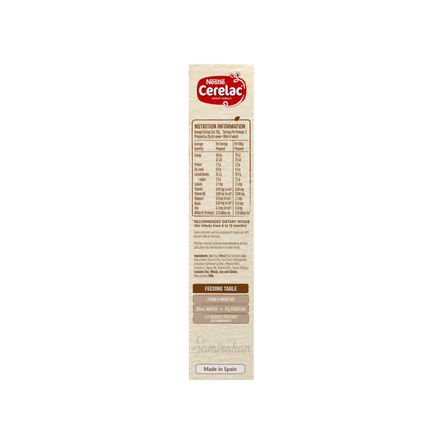 Nestle Cerelac Prune Baby Cereal contains multi grains rich iron Best imported Australian authentic child infant snack food vegetable healthy Cheap price in BD