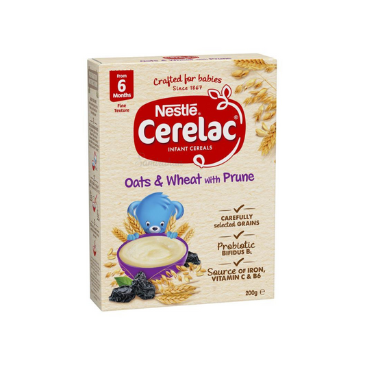 Nestle Cerelac Prune Baby Cereal contains multi grains rich iron Best imported Australian authentic child infant snack food vegetable healthy Cheap price in BD