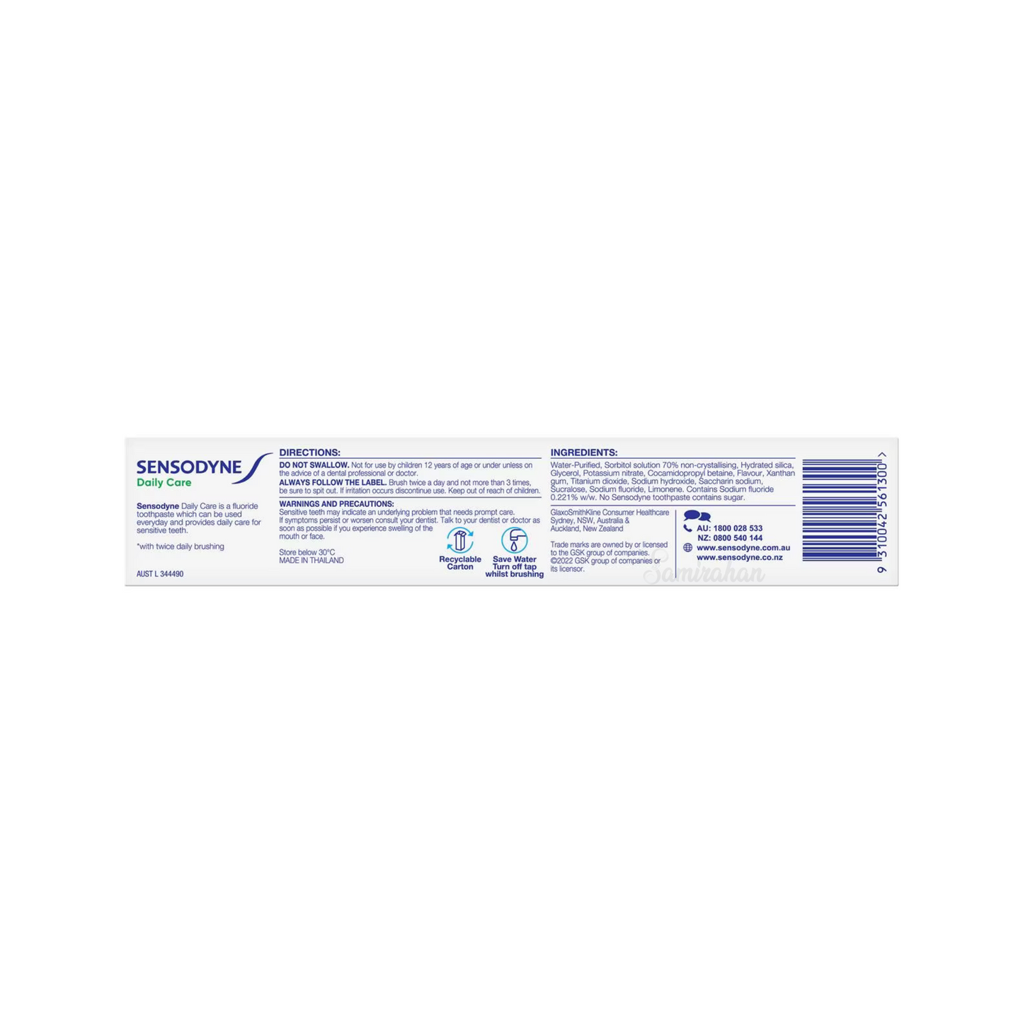 Sensodyne Daily Care Fluoride Toothpaste Sensitive Teeth pain gum enamel yellow Best imported foreign Australian premium quality dentist white cheap price in bd