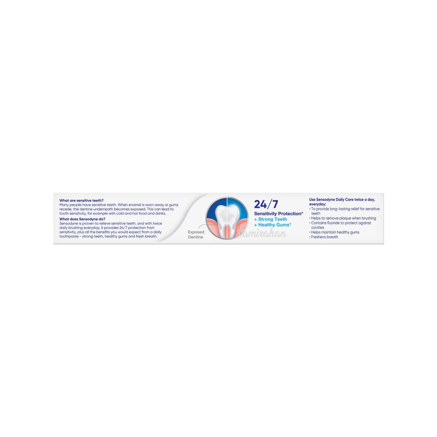 Sensodyne Daily Care Fluoride Toothpaste Sensitive Teeth pain gum enamel yellow Best imported foreign Australian premium quality dentist white cheap price in bd